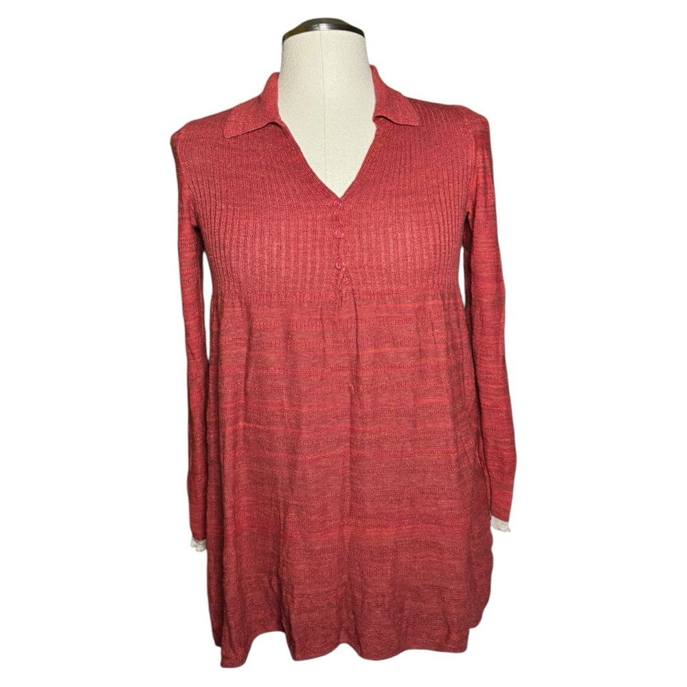 Free People Rain or Shine Knit Midi Lightweight Dress